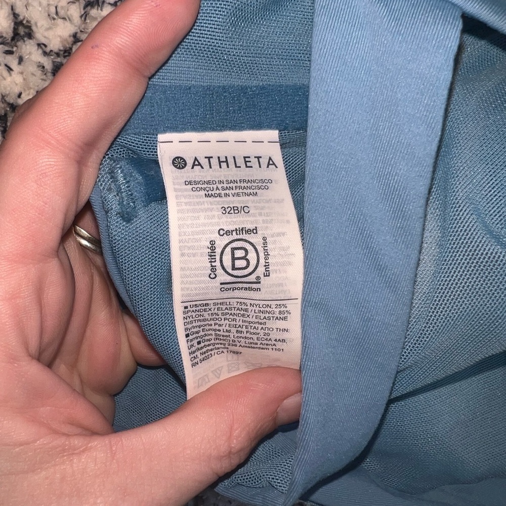 Athleta Blue Racerback Bikini Top - Picture 3 of 3